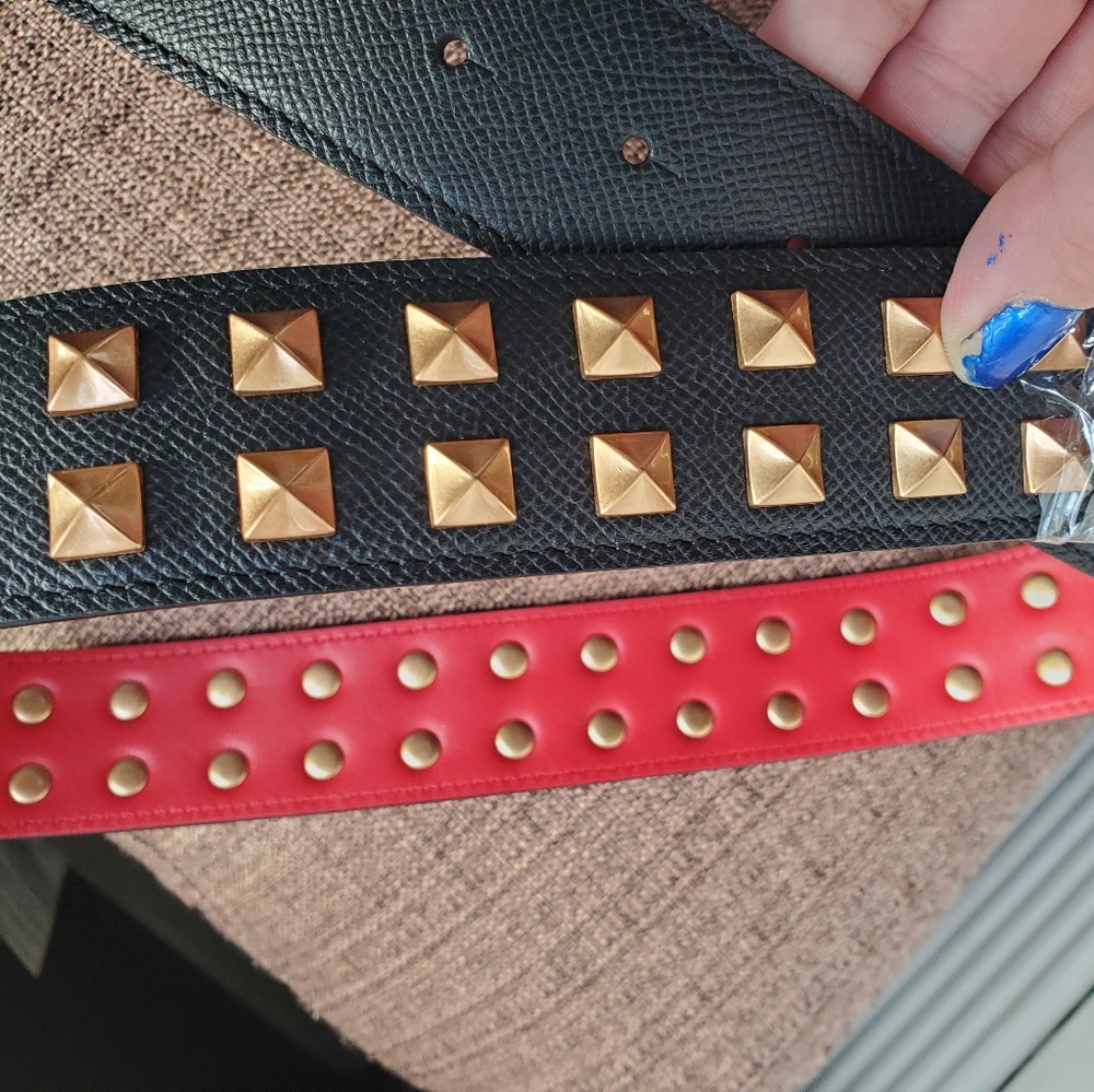 VALENTINO LEATHER ROCKSTUD BELT - Picture 4 of 4